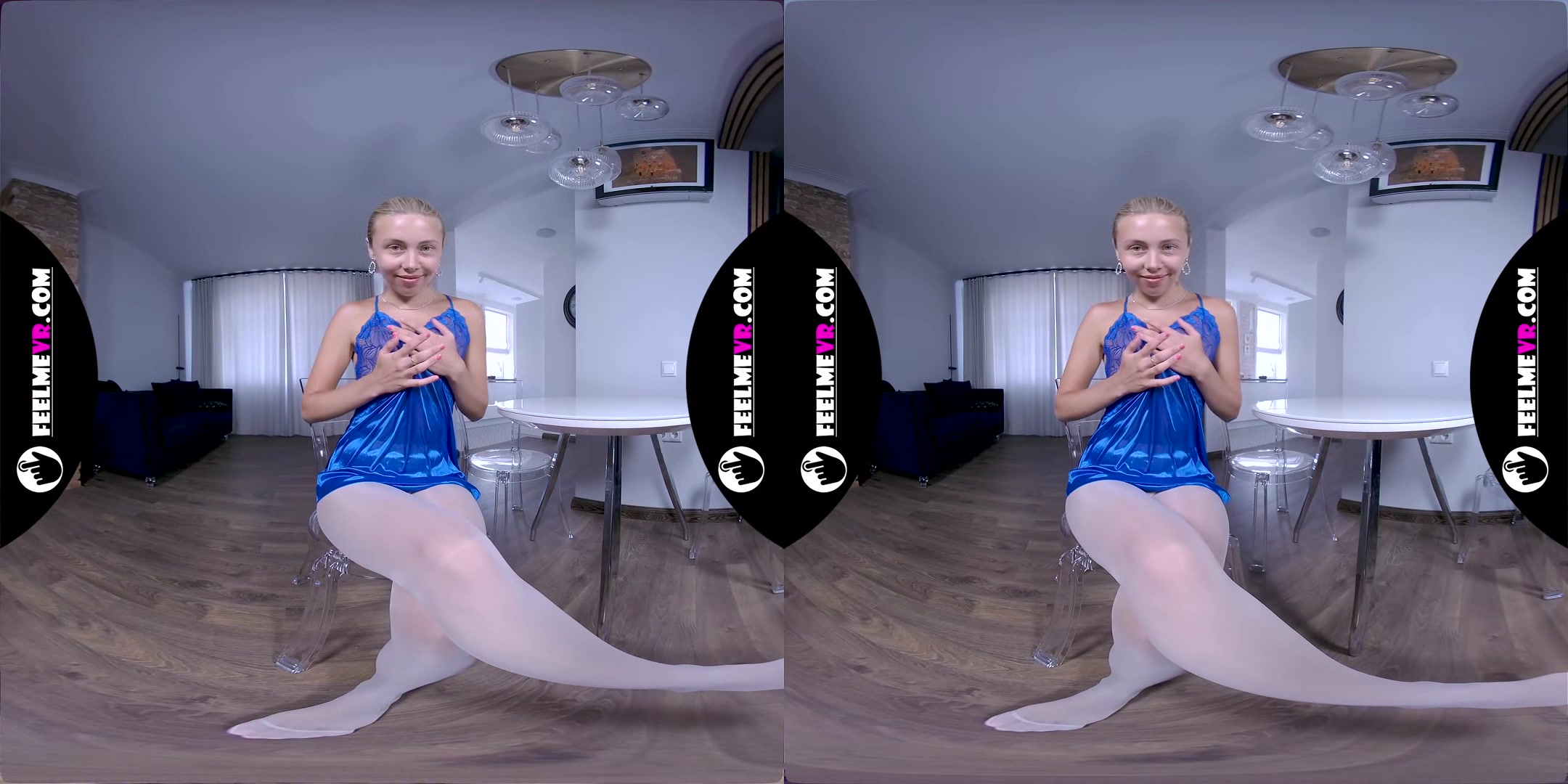 Nico Shows Her Small Titties And Shaved Vagina