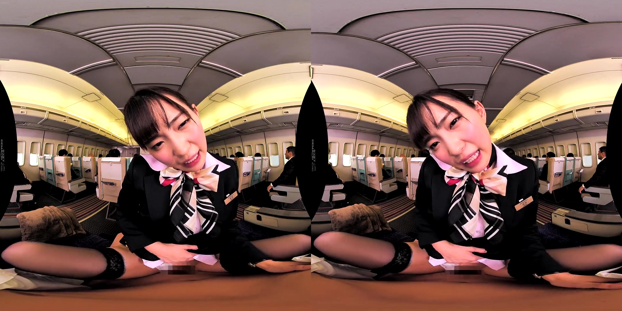 In-Flight Pussy Straddling VR 3 - Asian Uniform Public Sex