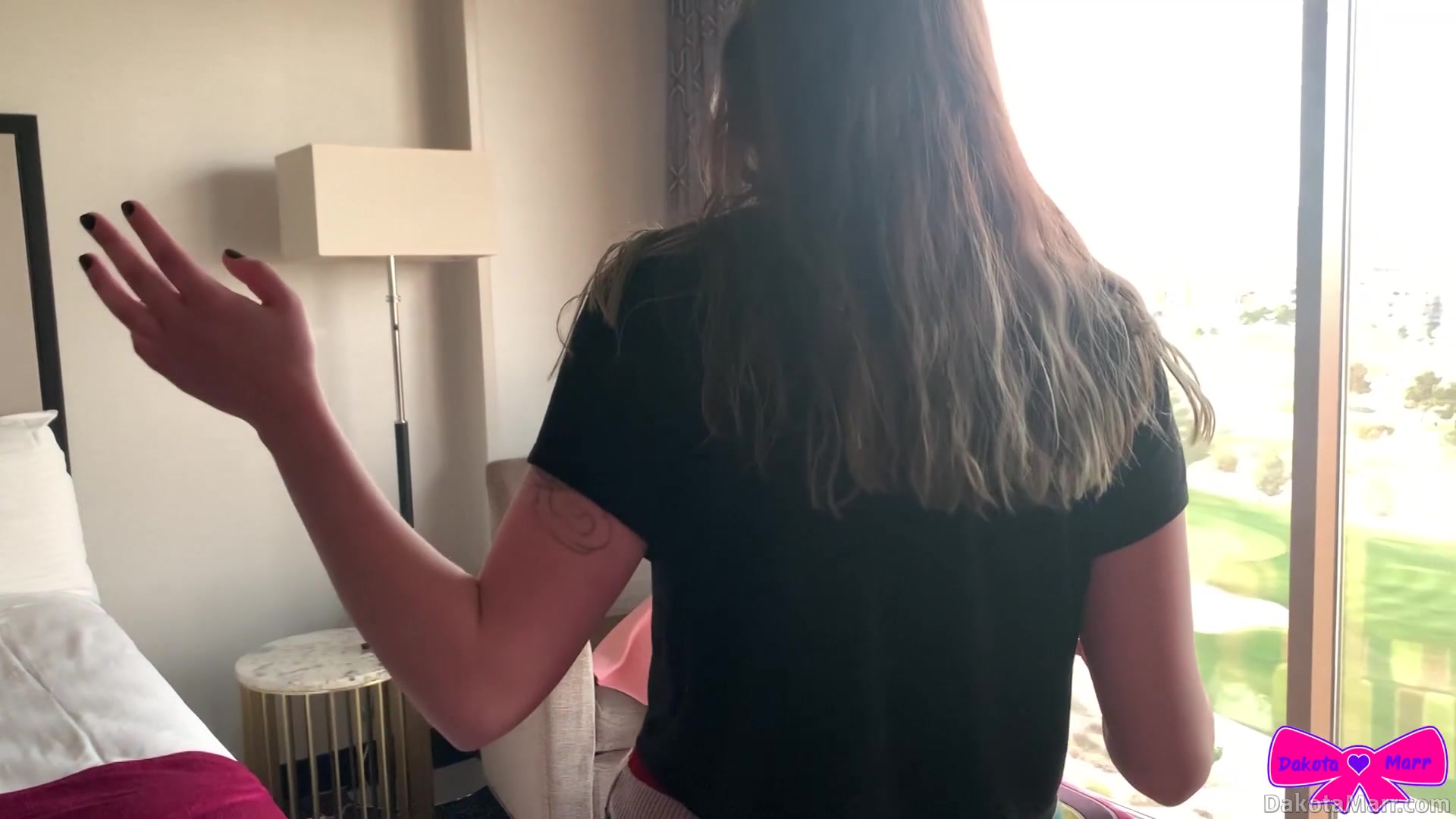 Caught Punished Hotel Weed Smoking - Dakota Marr