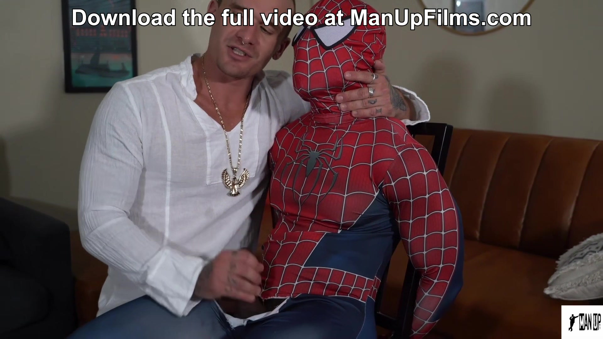 Superhero Spiderman’s BBC gets all Jizzed up at ManUpFilm
