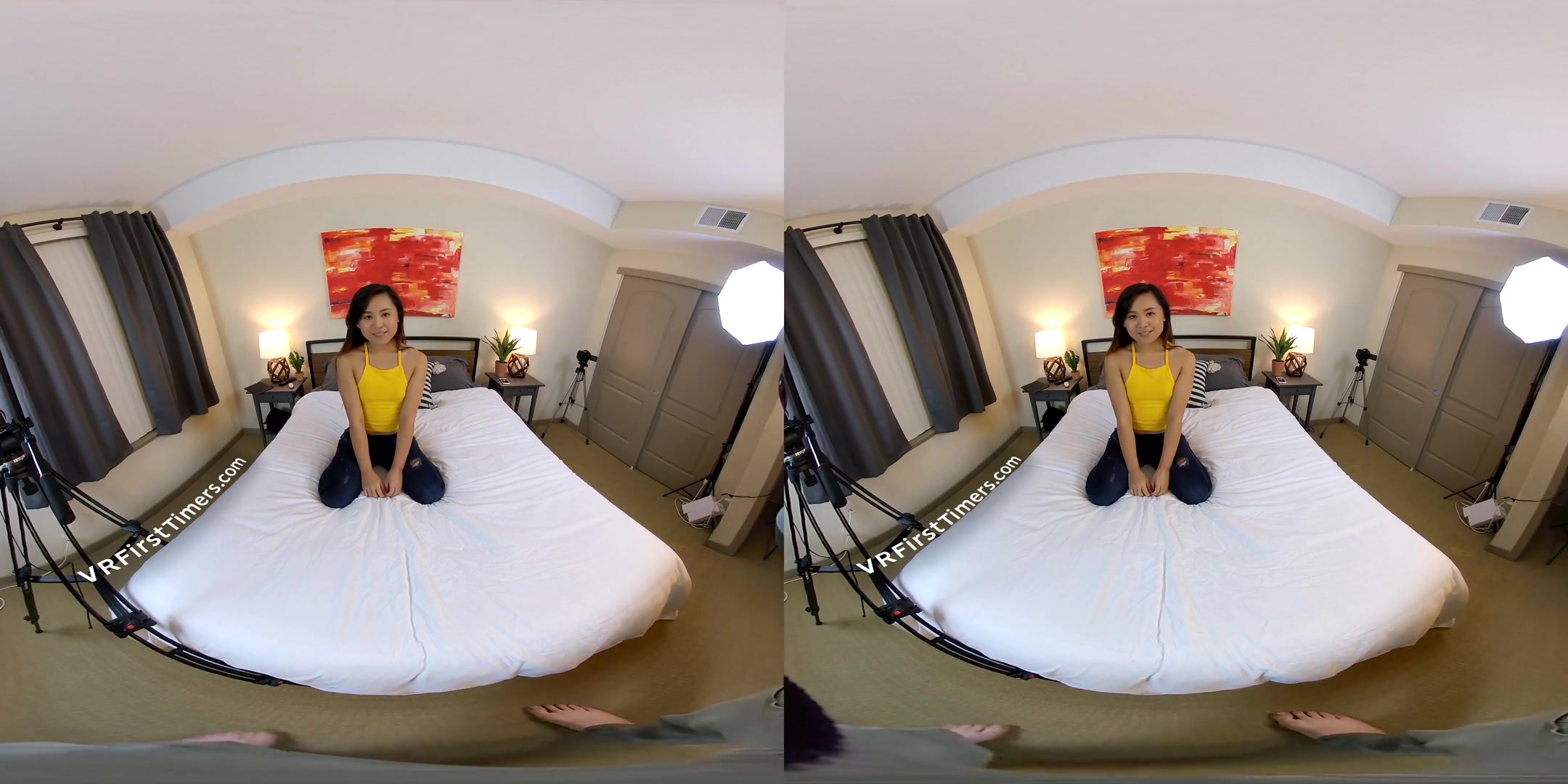 AMATEUR VR PORN Elle Voneva's First VR Shoot