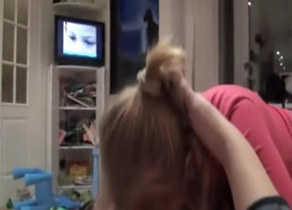 Blonde cutie is sucking on a hard rod