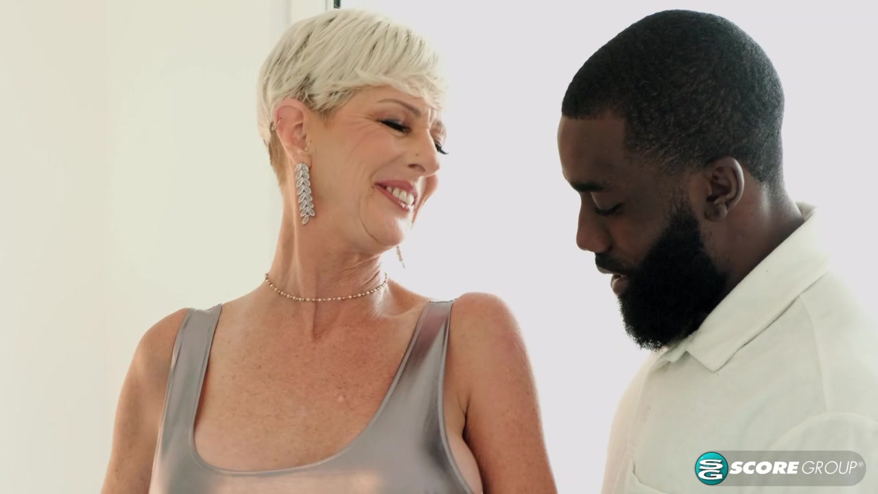 60-Year-Old, Big-Titted Foxxxy Sucks And Fucks Big, Young Cock