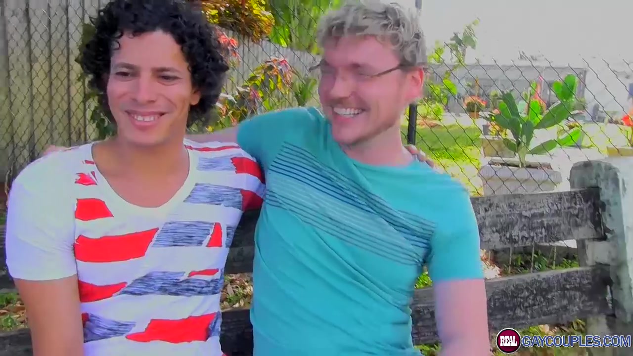 Freddy Cuebas Casey Young in A blonde hunk splitting his slim brown haired boyfriends ass - RealGayCouples
