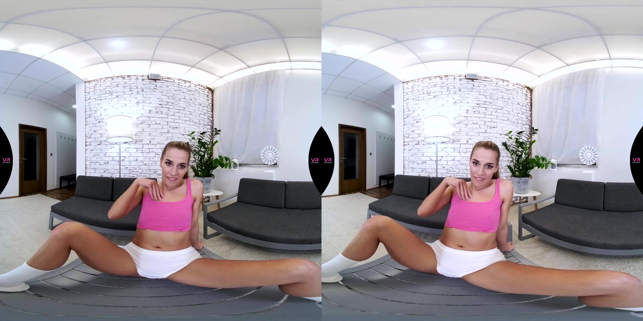 Sporty Girl Shows Her Pussy And Fucks Herself With A Big Toy