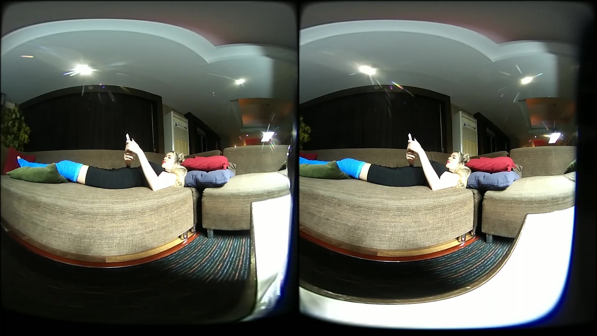 Girl With Long Cast Leg On A Couch (LCL) - VRpussyVision
