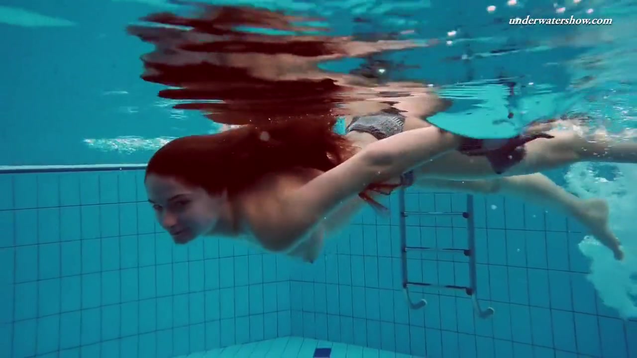 Big Tits Teenie Liza Bubarek Swimming Naked In The Pool