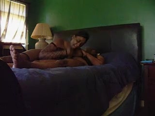 Chubby Ebony woman caught riding a huge black cock