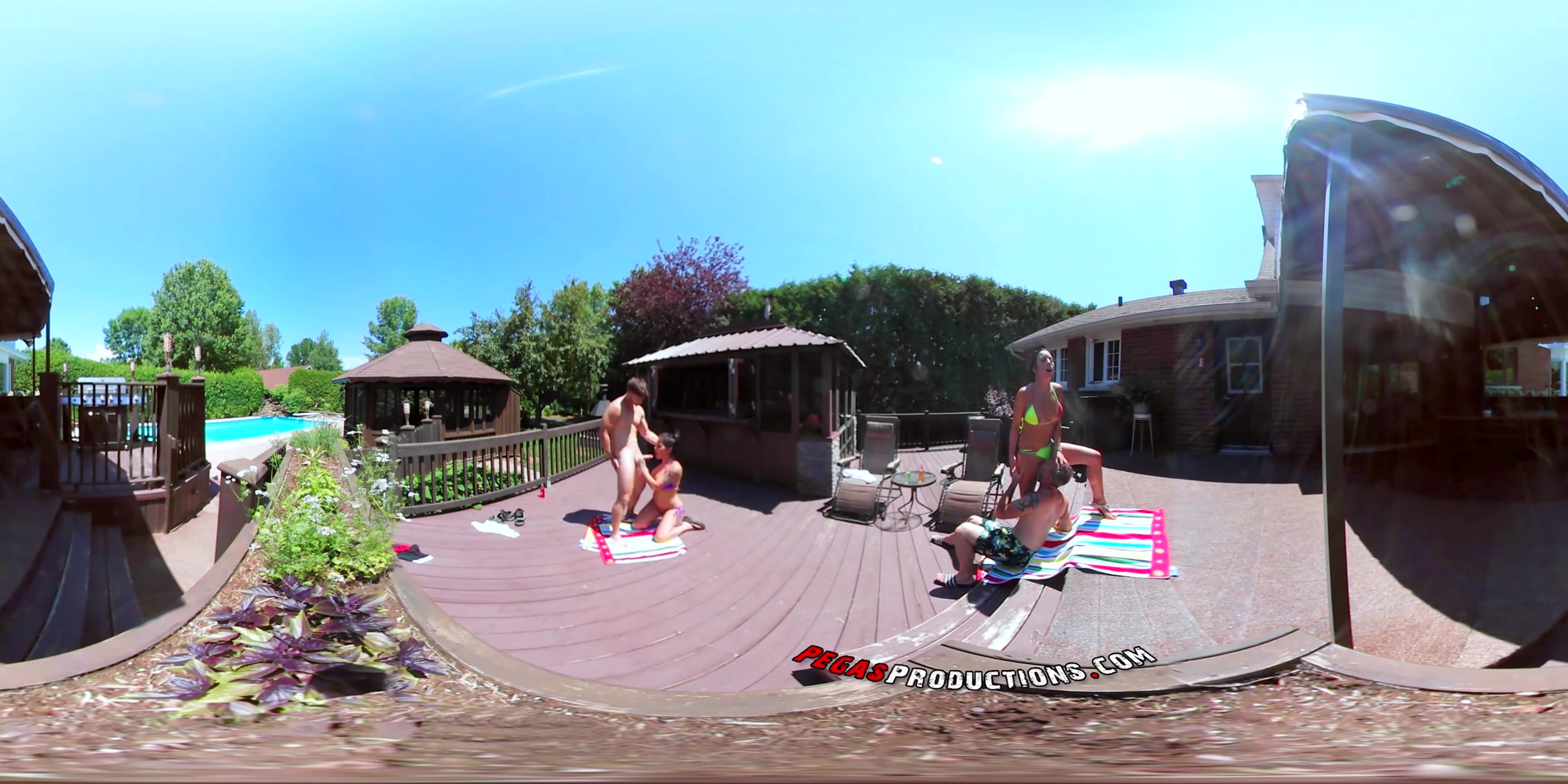 Shana Lane & Heidi Van Horny in Orgy In Virtual Reality - PegasProductions