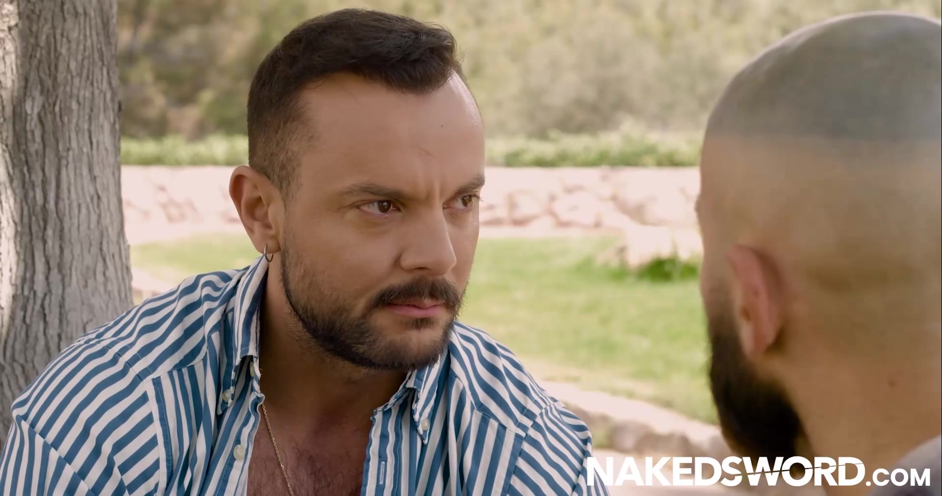 NAKEDSWORD Tattooed Francois Sagat Takes Sir Peter Hard Dick