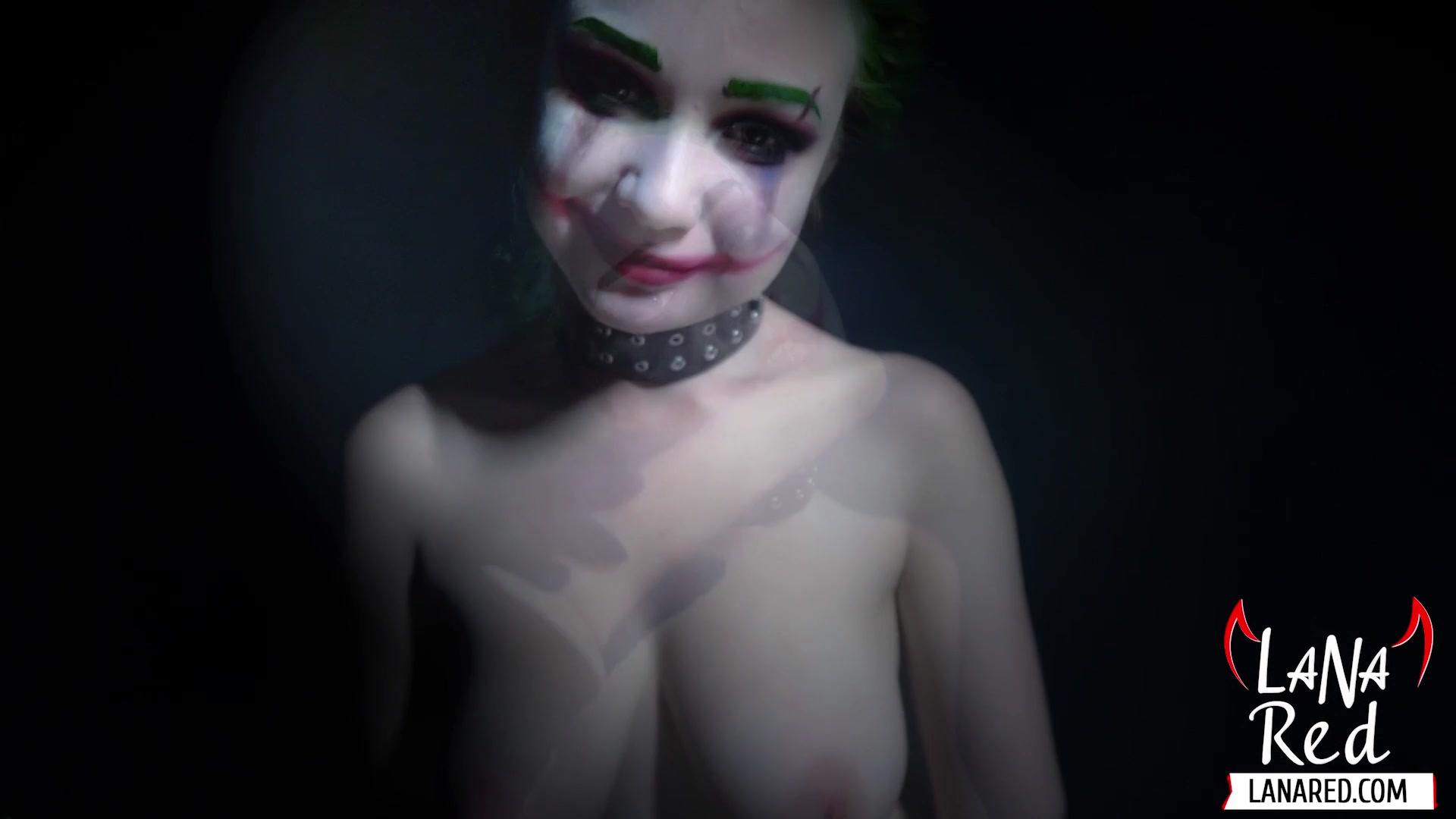 Joker Girl Riding On Dildo And Pussy Fucking Dildo Babe With Big Ass - Sex Movies Featuring Lana Red