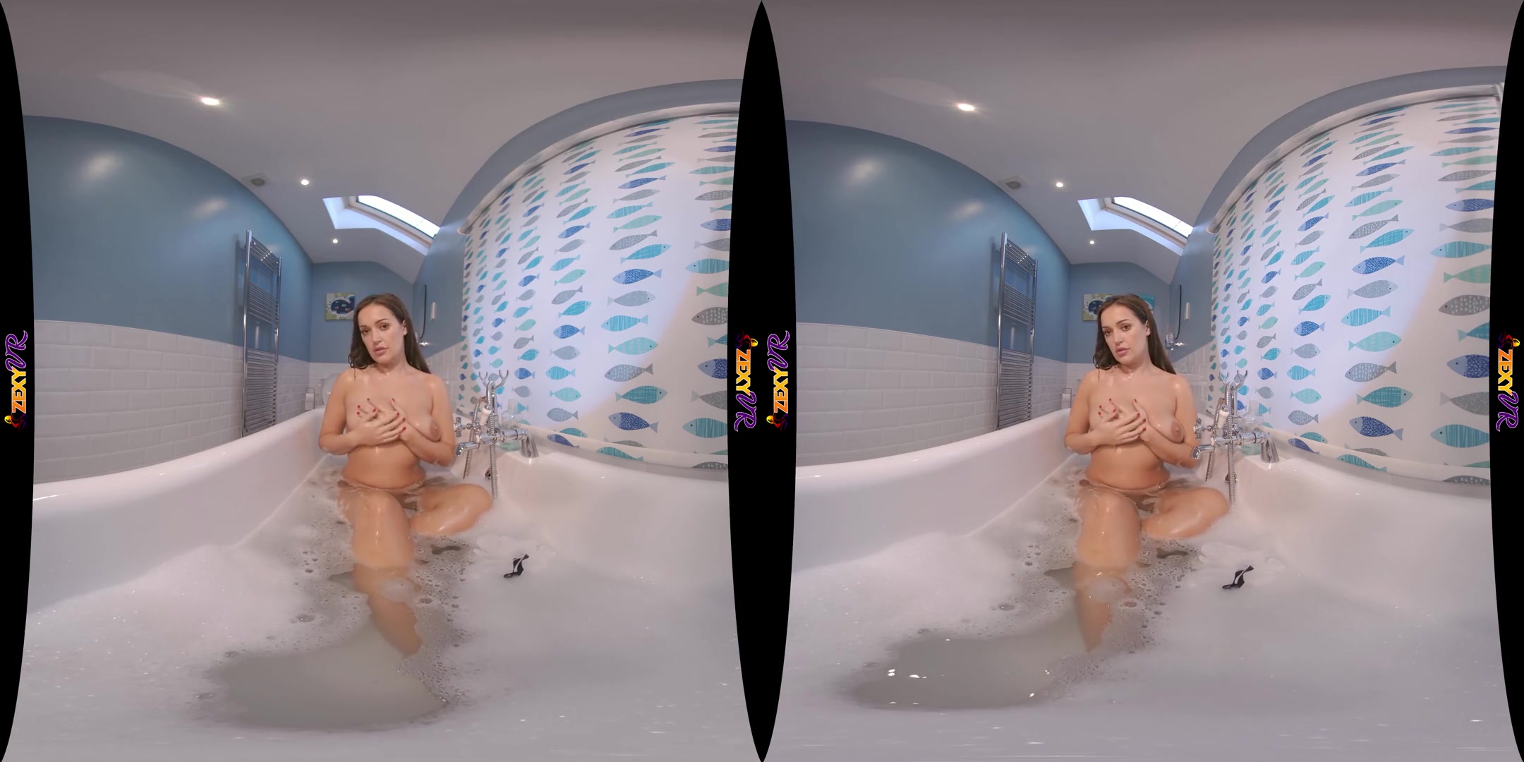 Bathe With Me Pt:2 - Big Tits Brunette Solo Wet Teasing
