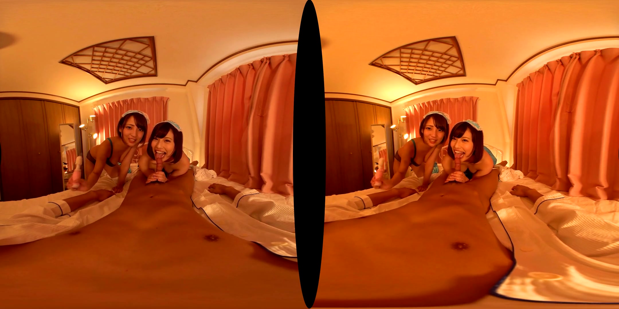 Threesome Creampie Maids - JAV MFF Threesome POV