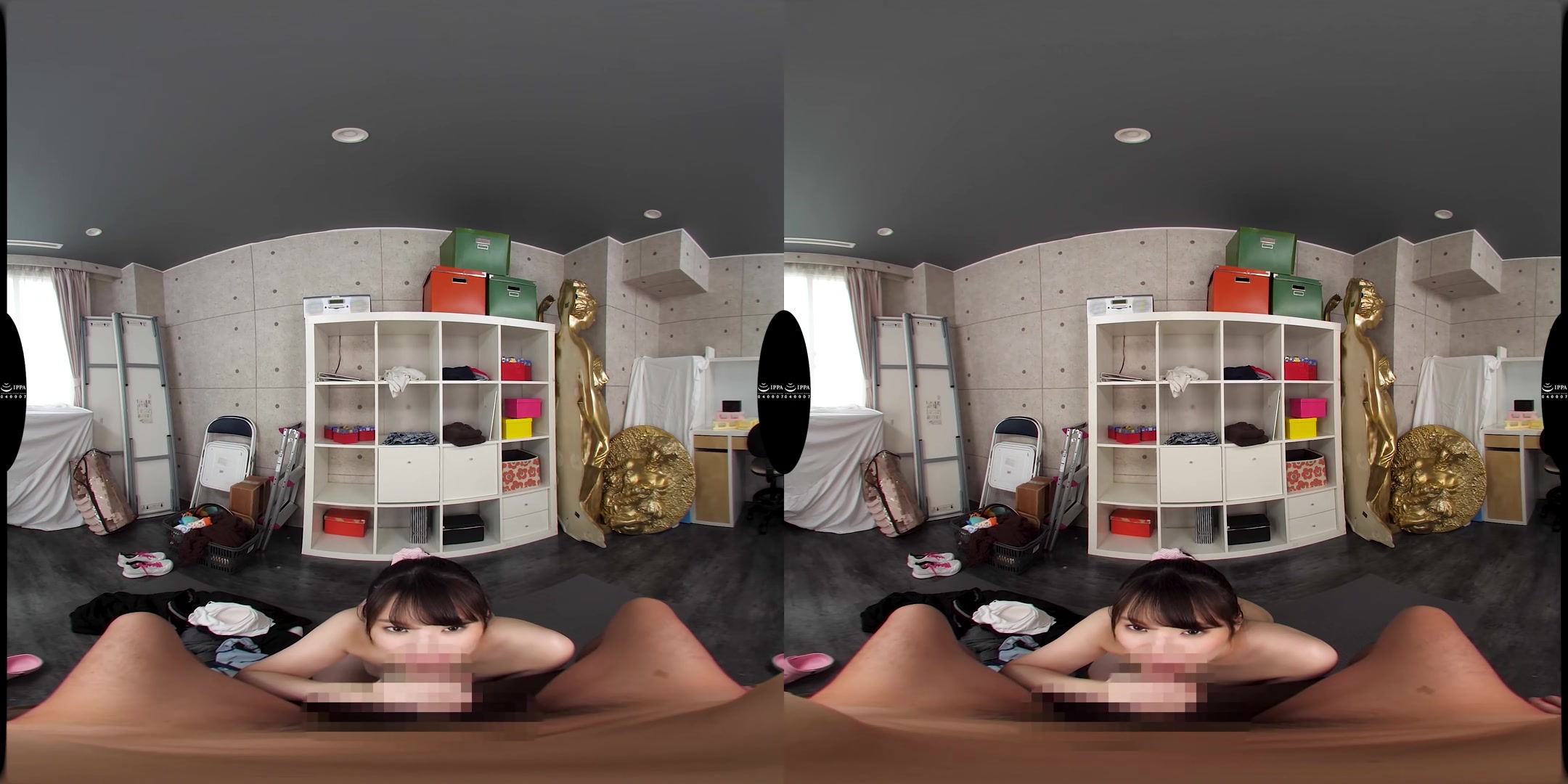 The Smiling Actress of a Poor Theater with G-Cup Big Tits - V1VR