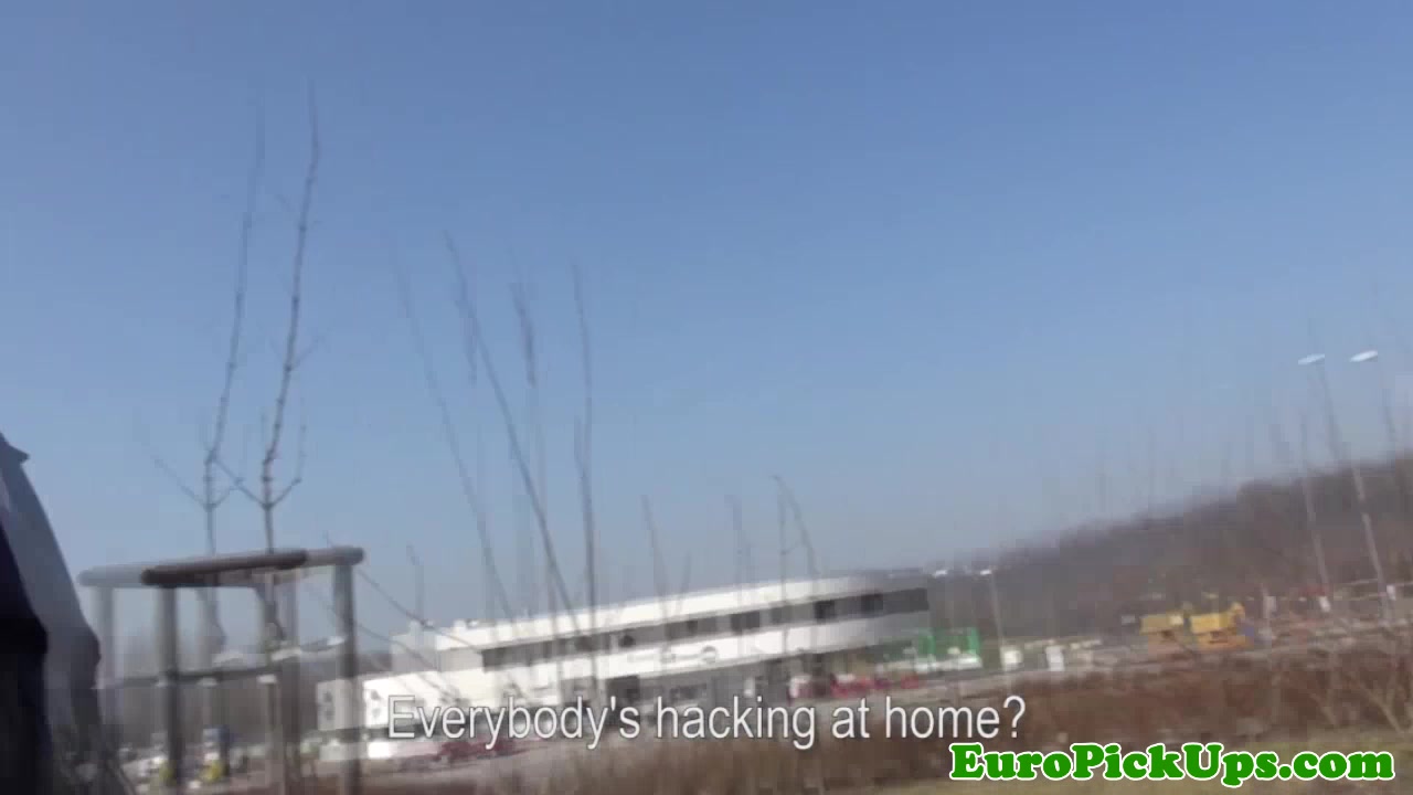 Czech amateur picked up before cum on tits