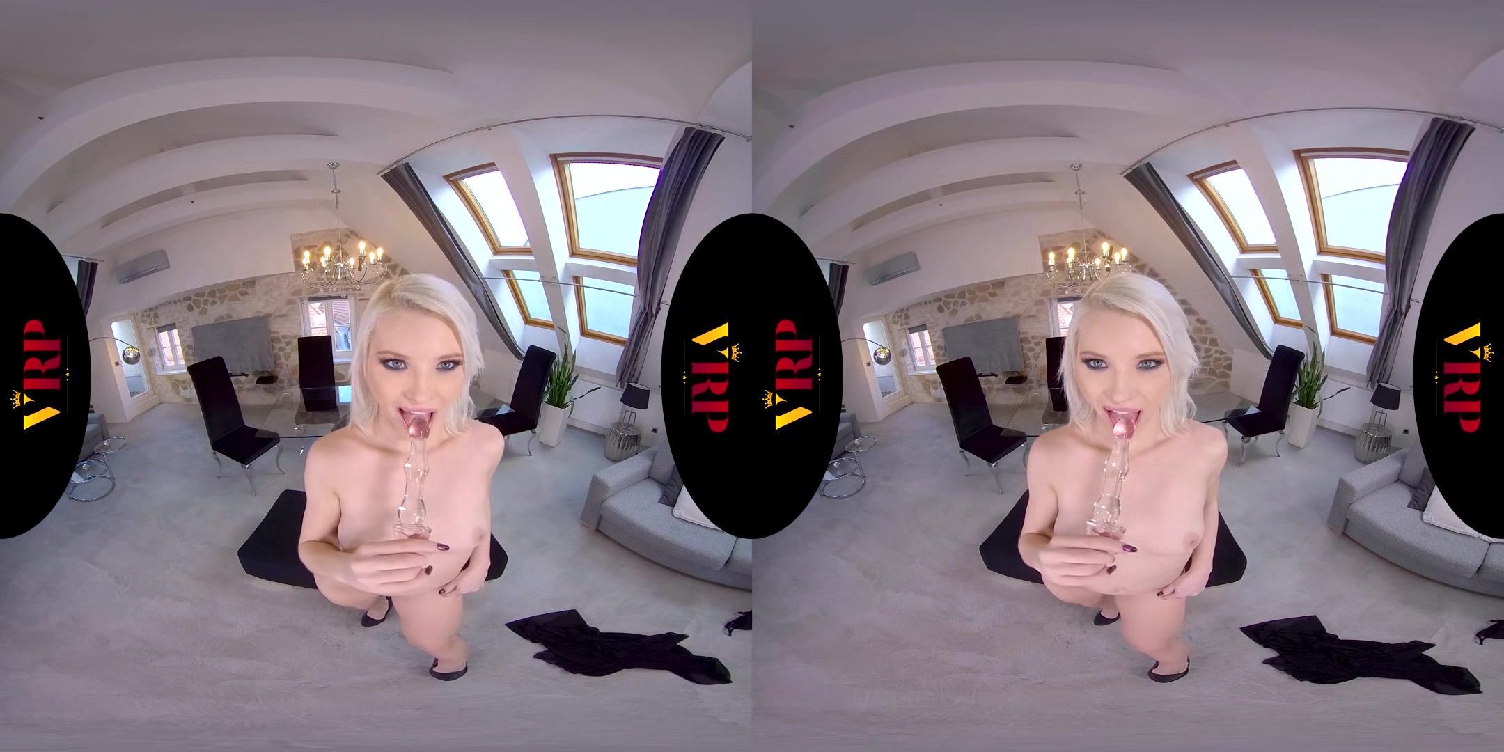 Deep Inside - Teen Blonde Solo Masturbation With A Glass Dildo