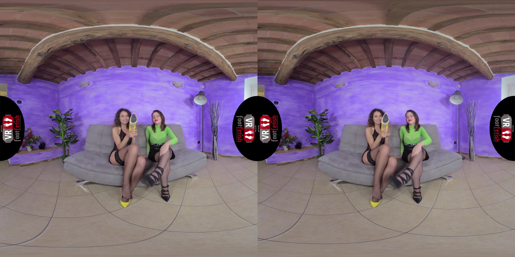 Utterly Gorgeous Eden and Thena Guide You To Cum; Foot Fetish Lesbians Threesome