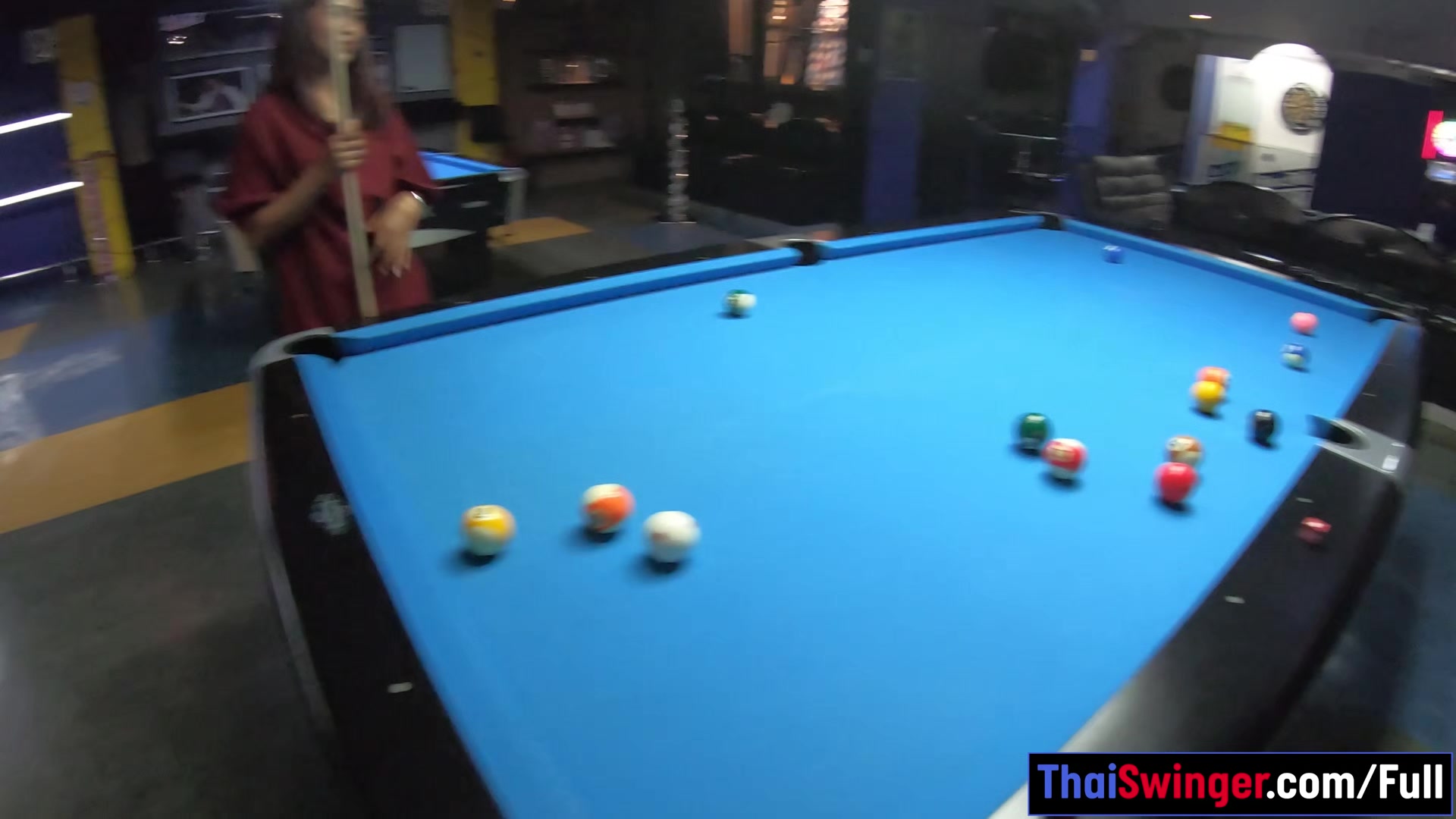 Perfect ass Thai bargirl has a massage blowjob for her customer