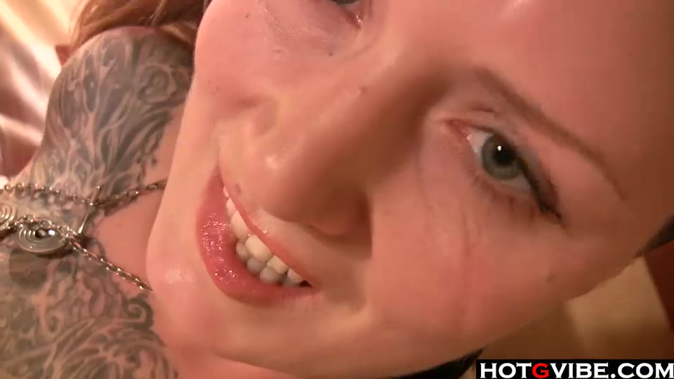 Tattooed blonde solo pussy rubbing __ __ __