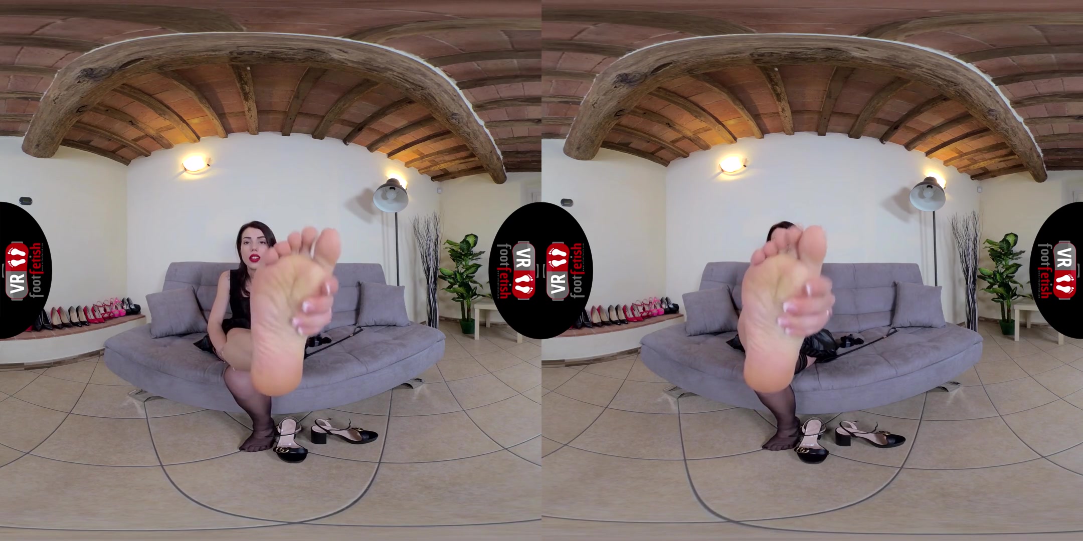 Sensual Petra Seduces You With Her Delicious Feet - Nylon Stocking Foot Fetish