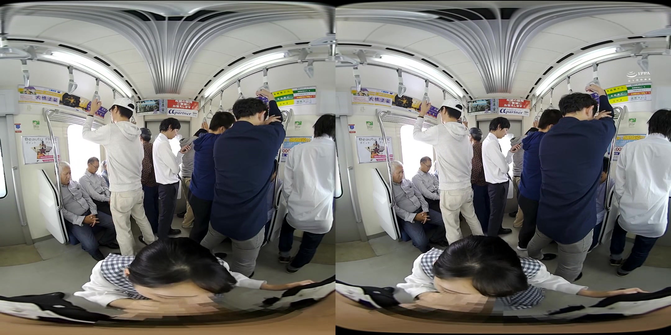 Sloppy Kissing Schoolgirl VR 2 - Cute Japanese Schoolgirl Fucked on the Train