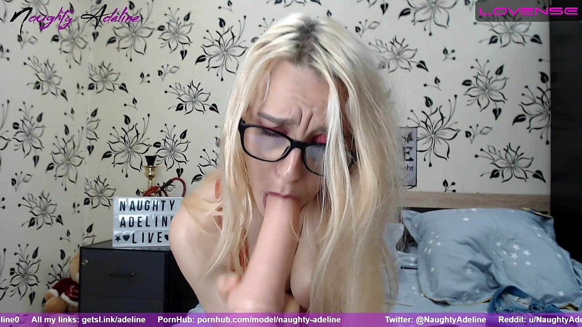 Blowjob And Dildo Fuck With Glasses On From Nerdy Girl Recorded Live Show From 14 May 2020 - Sex Movies Featuring Naughty Adeline