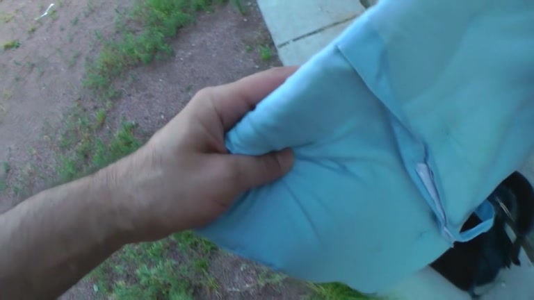 Outdoor fuck with girl in pantyhose