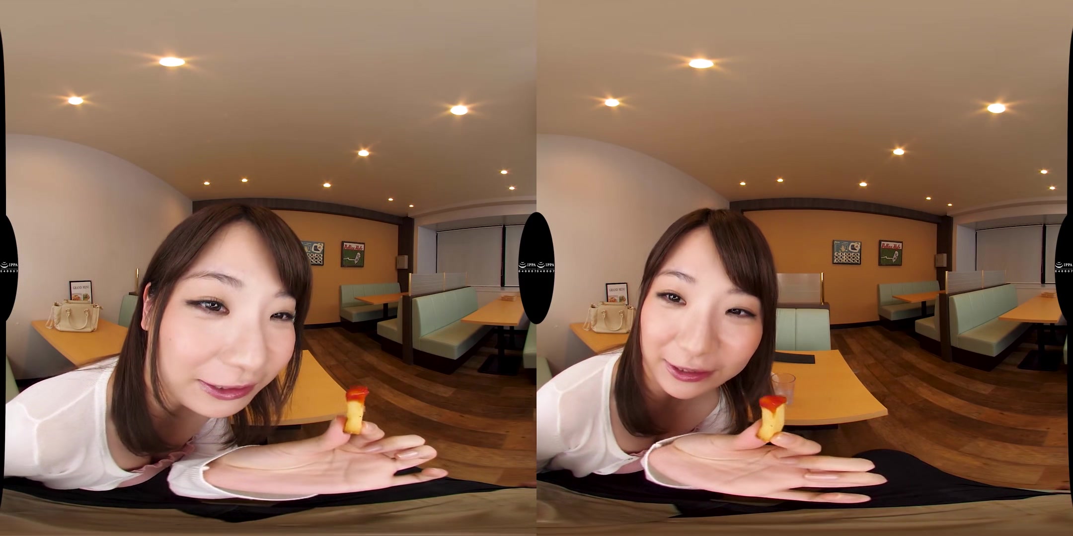Fired for a Blowjob at the Restaurant - Busty Japanese Virtual Girlfriend in VR