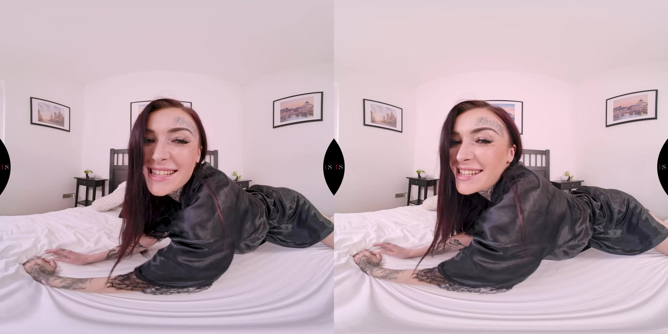 Hot Tattoed Chick In The Bedroom - EroticSinners