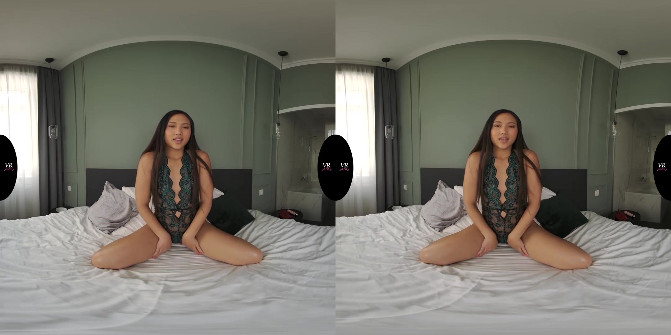 Asian Babe May Thai Loves To Masturbate In Front Of You - Cute Asian Babe Solo VR 3D Porn