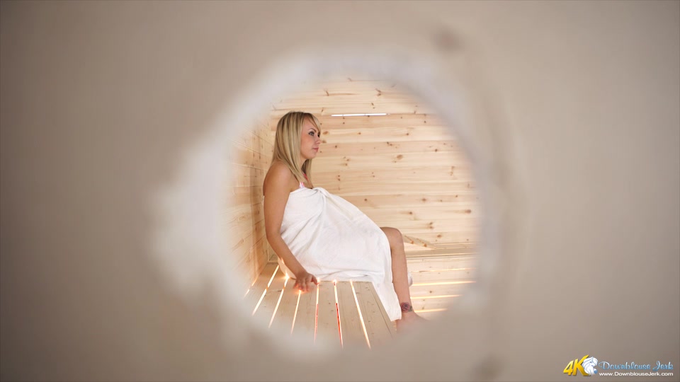 Millie Fenton in Sauna Spy - DownblouseJerk