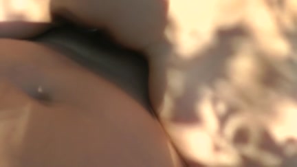 POV oral-service & sex with natural golden-haired