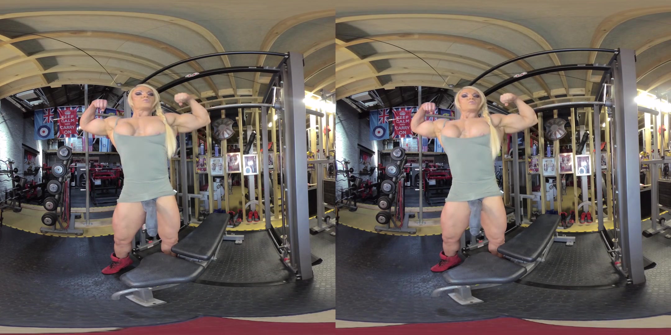 Lisa Cross Scene 3 - Muscle Babe Solo Wearing Strapon Dildo