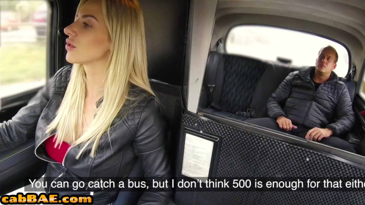Slutty cab driver bosomy MILF licked and fucked outdoor