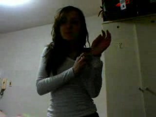 Amazing Asian young babe stripping in her room