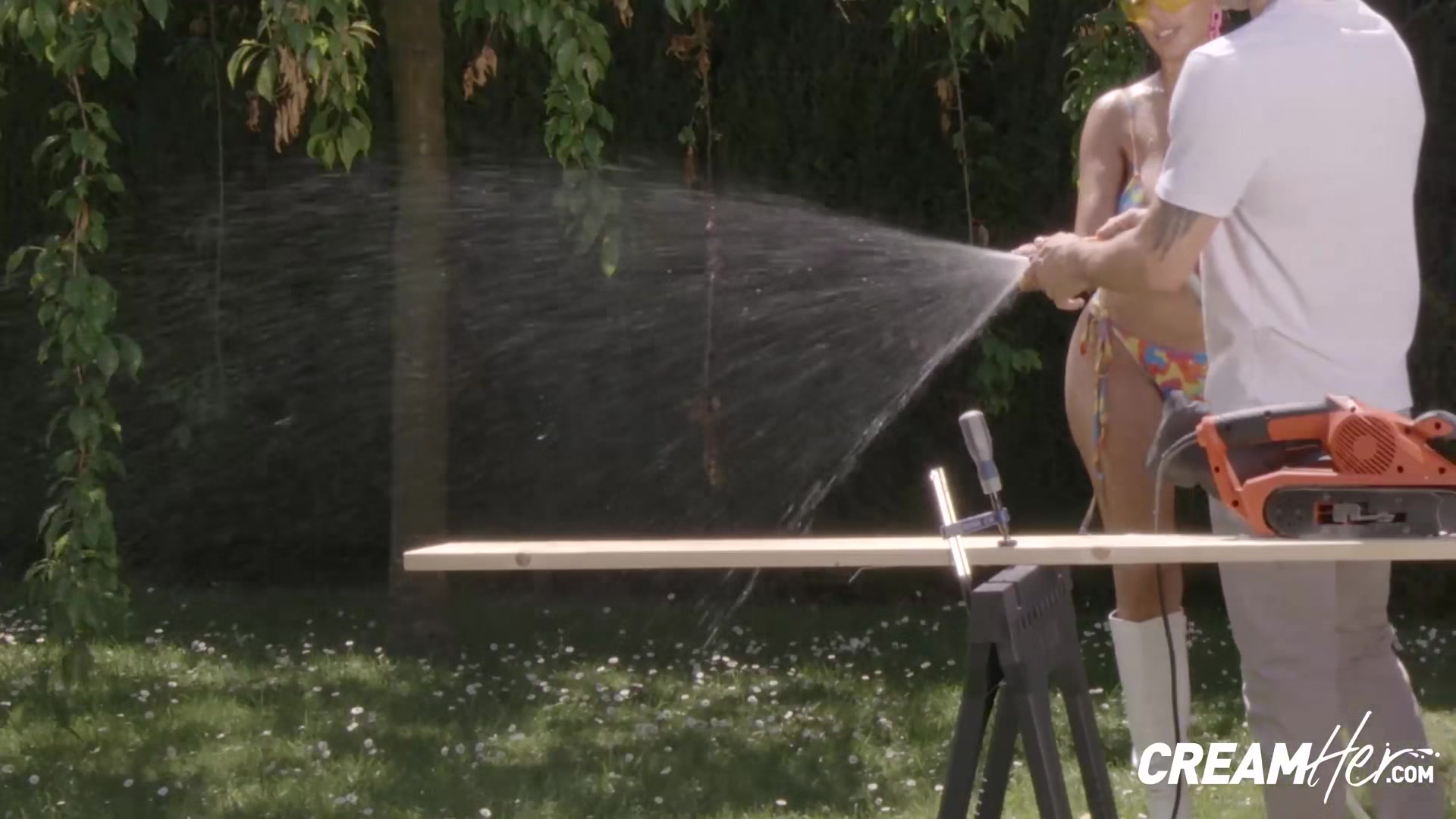 Big Tits Babe Katrina Moreno Ass Spanked While Drilling