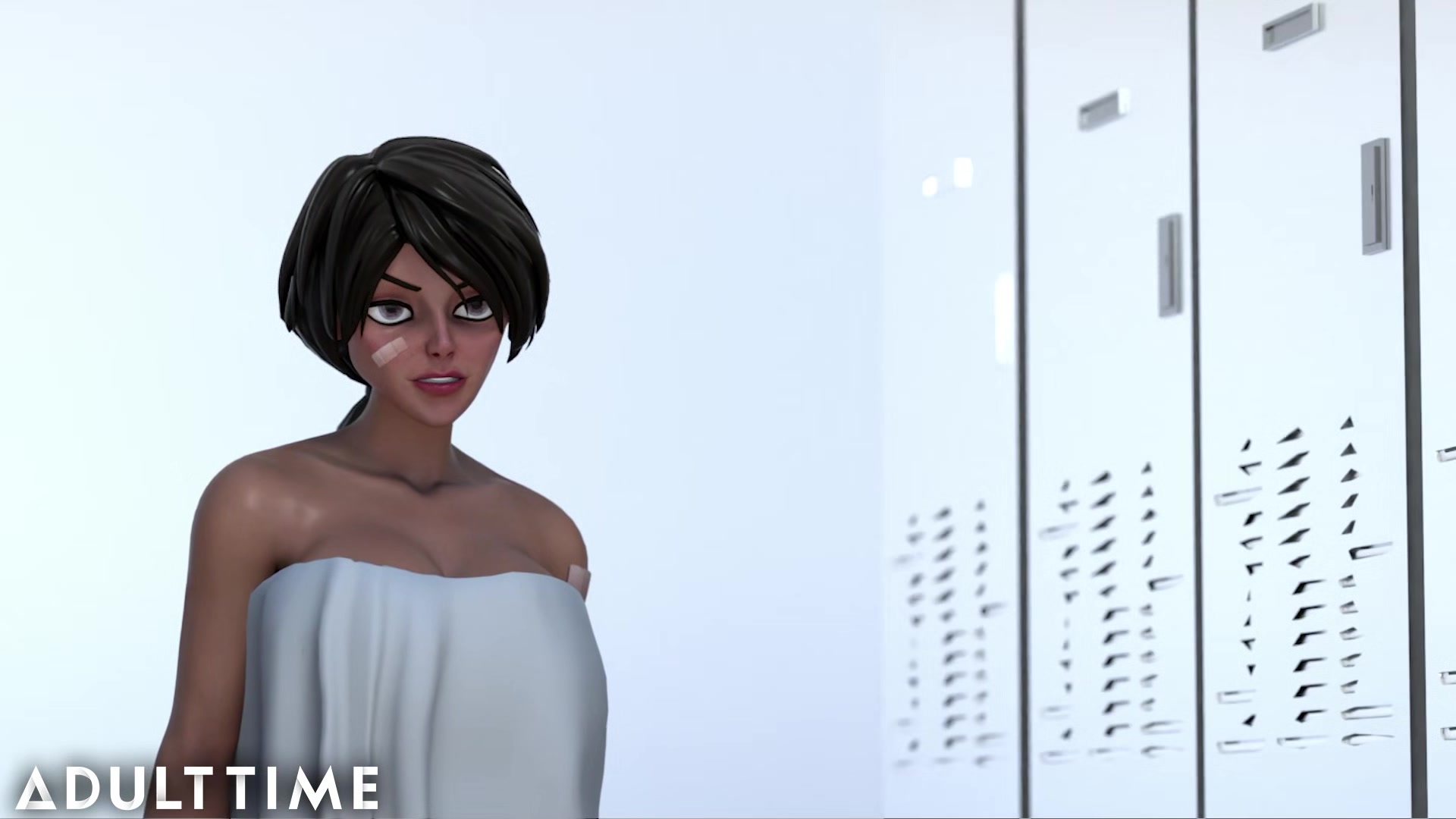 ADULT TIME - Busty Hentai Chick Fucks Her Lesbian Rival After Defeating Her - Hentai Sex School