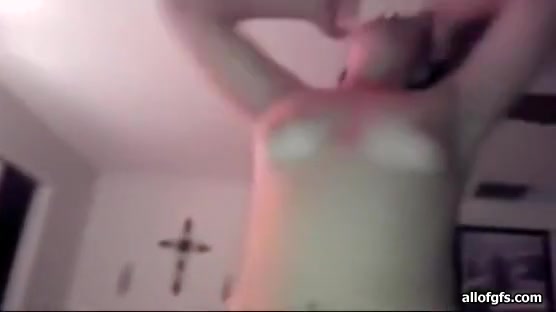 Sexy hot teen 18+ works his cock til he cums