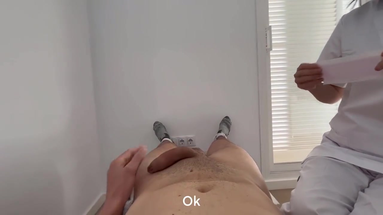 Cock Waxing For Beginner Cute Girl I Hold Her Hand To Give Me A Handjob Until I Finish Cumming