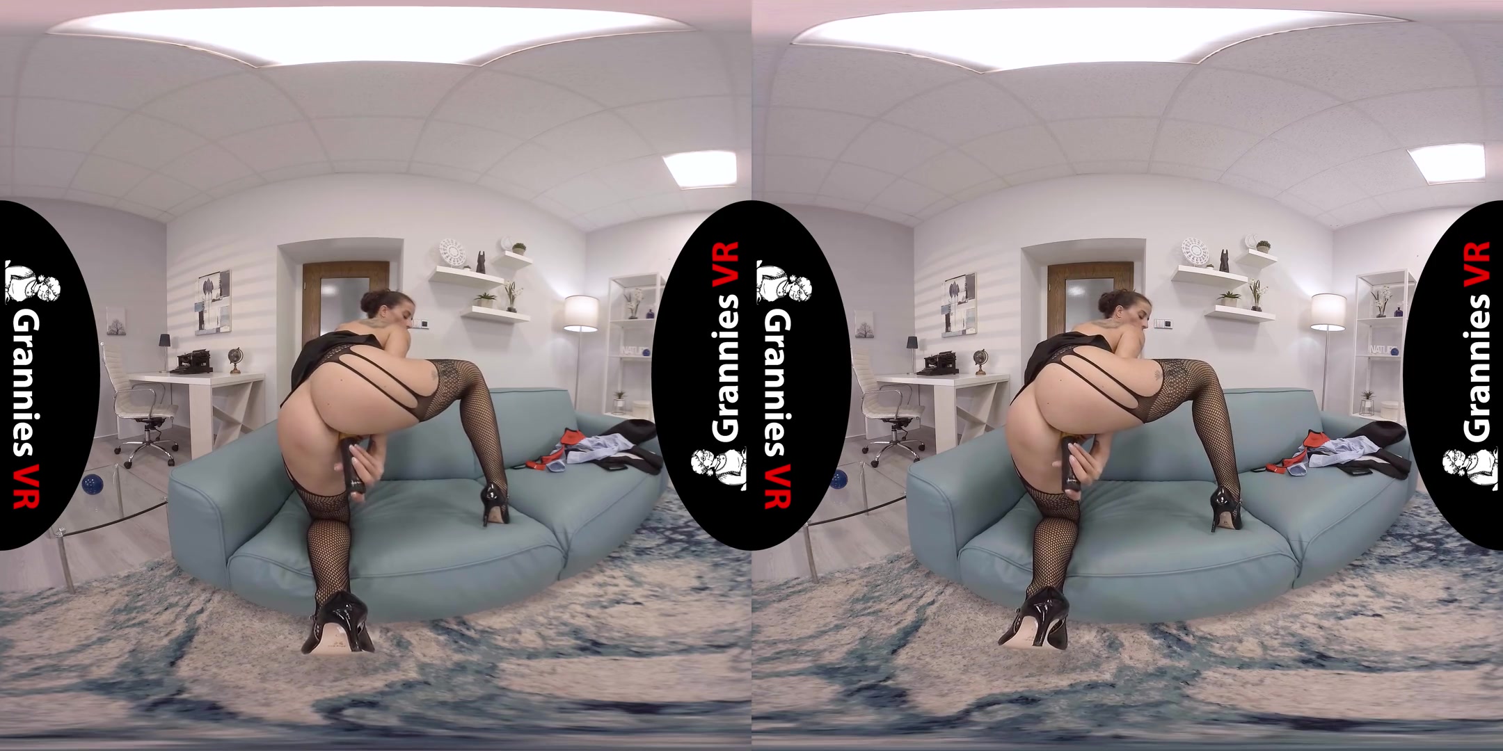 Alzbeta - Solo; Skinny GILF / MILF Solo in Stockings