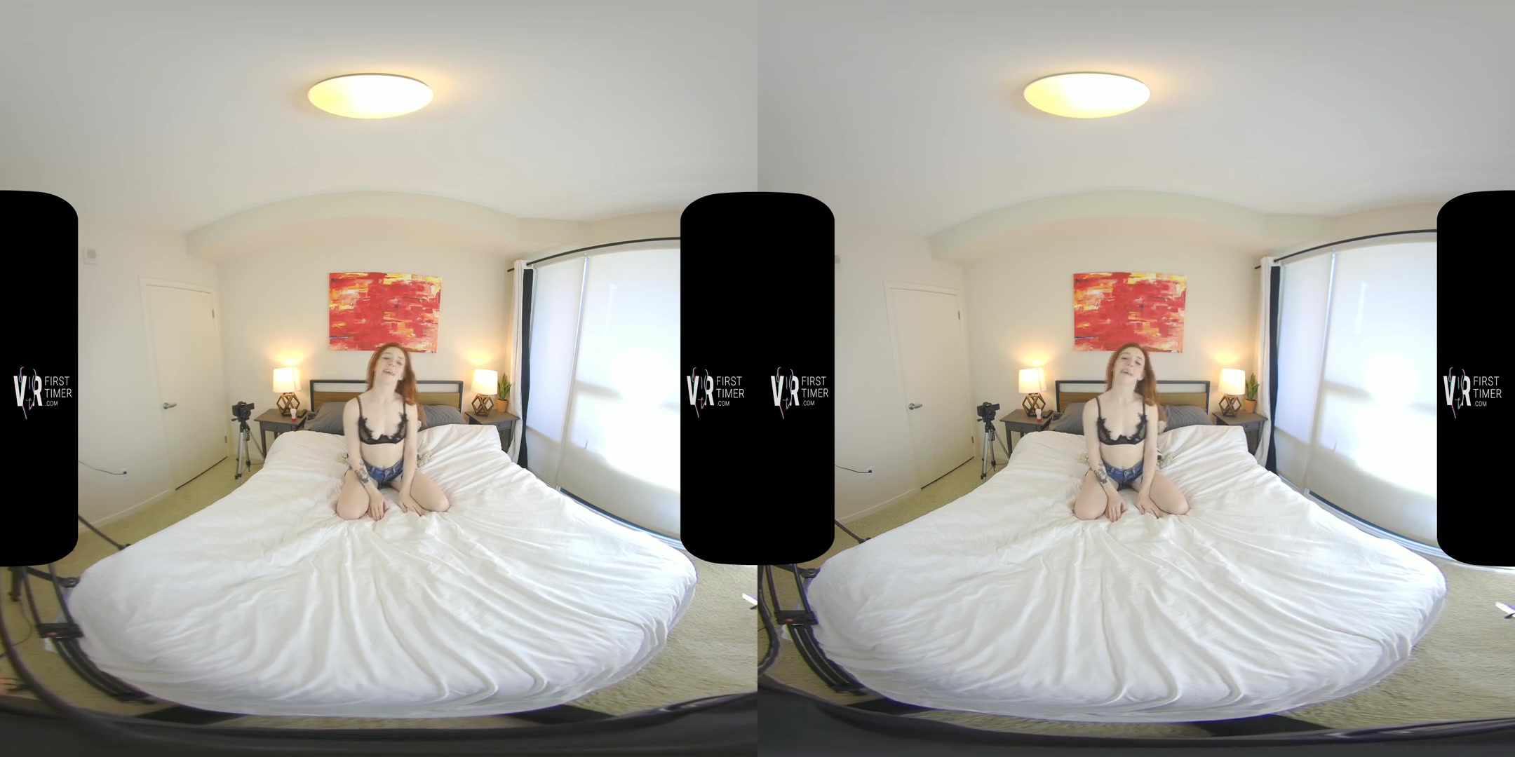Madi Collins First Time VR Scene