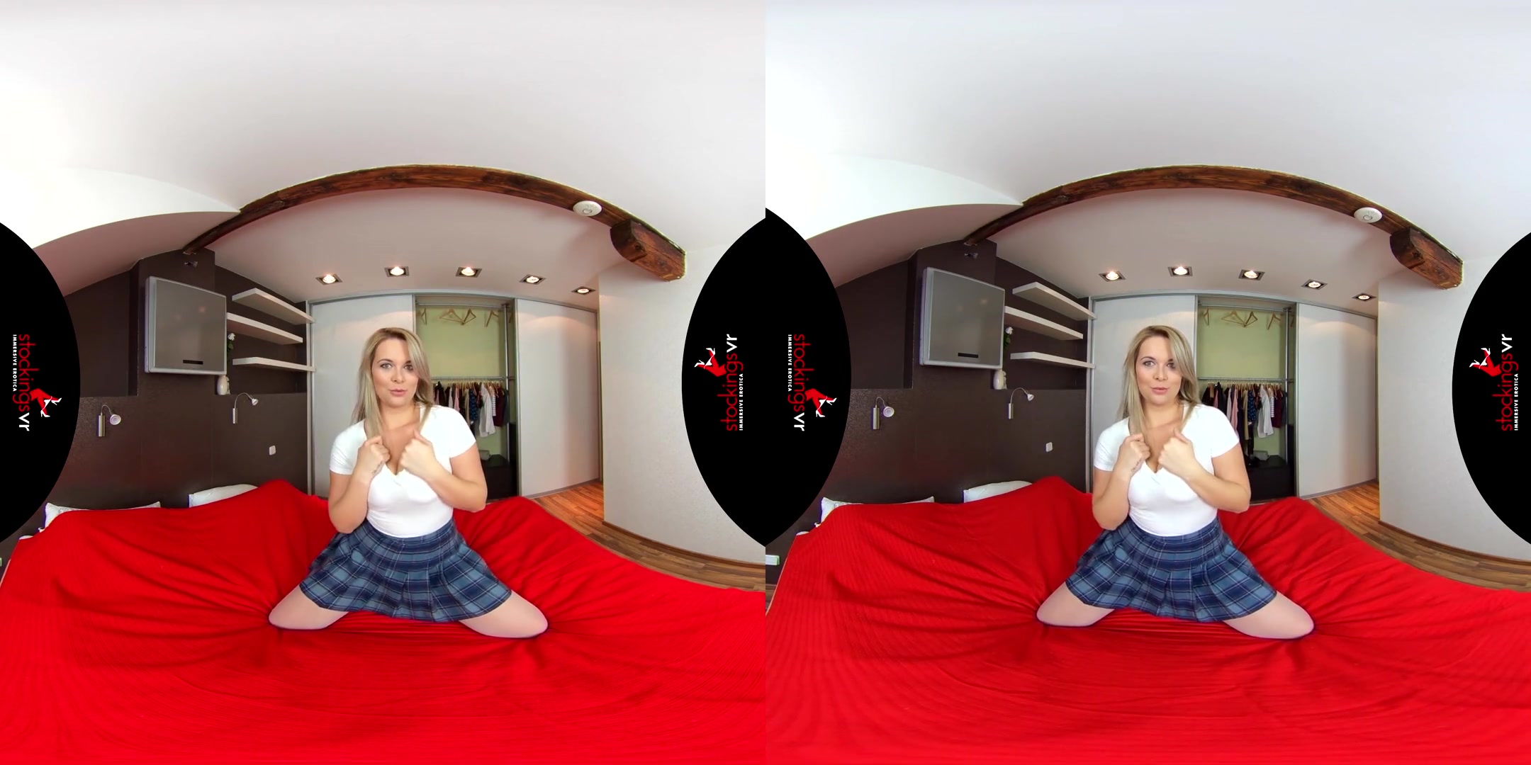 Naughty Julia & Nikky Dream in Teacher's Panty Pet - FFStockings