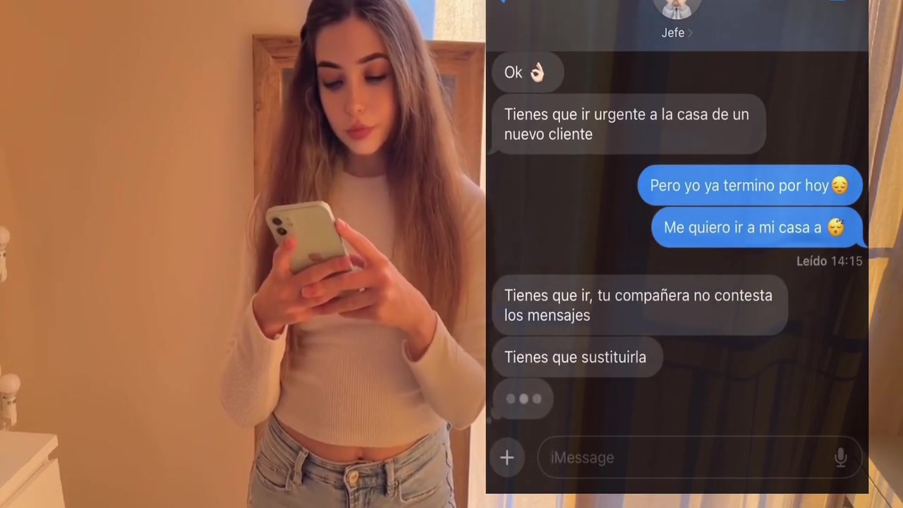 Im Going To Clean A New Clients House, I Didnt Want To Go But My Boss Needed Me, The Client Caught Me By Surprise And Fucked My Pussy Very Hard, He Came Inside Me 16 Min