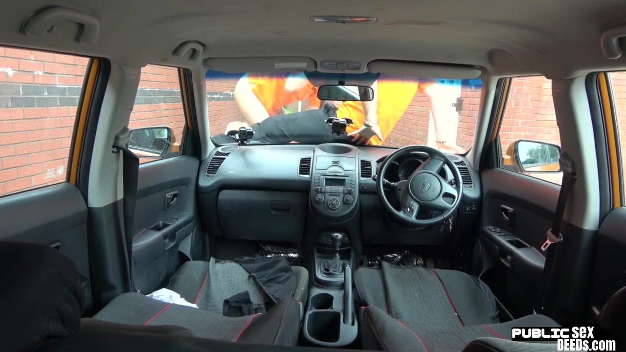 Asian driving student 18+ public fucked outdoor in car by tutor
