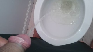 taking a piss