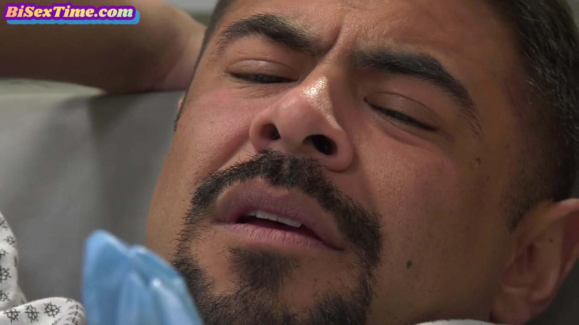 Nurse faceriding bisexual patient in mmf hospital threesome