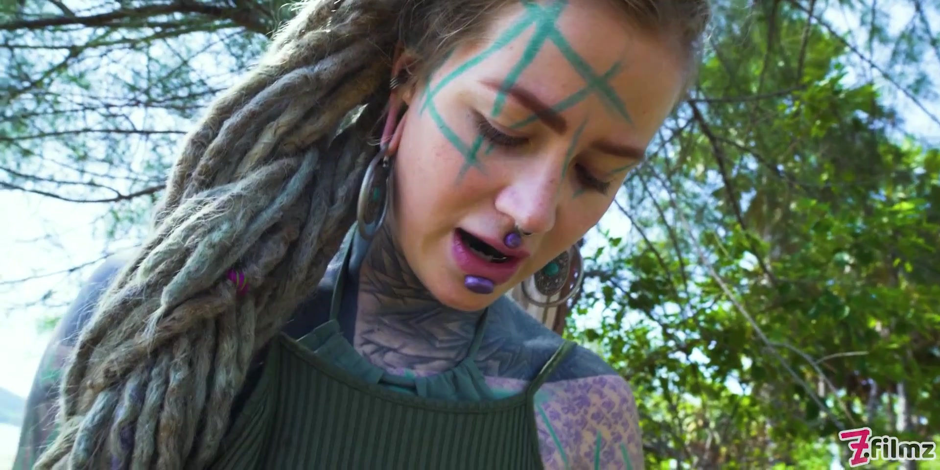 Naughty Tattoo Model Public Masturbation, Alternative teen 18+ Anal Squirt Outdoors