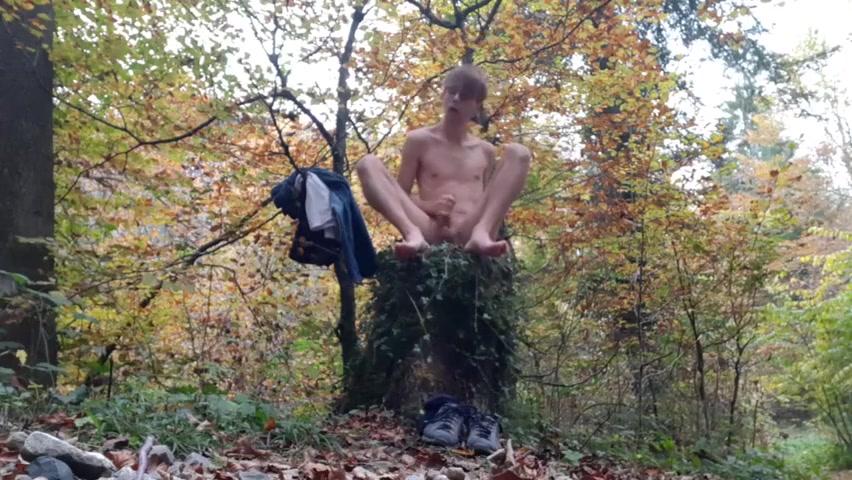 323 Cute Guy Does A Quick Public Jerk Off In The Woods