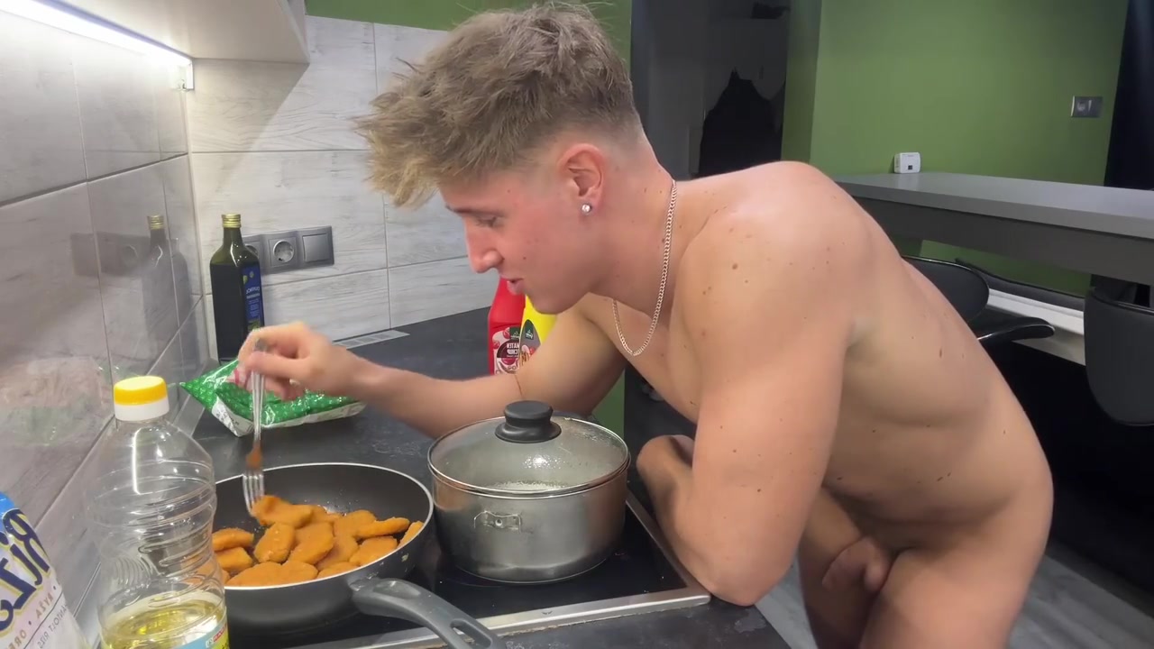 Rice Chicken Nuggets Naked Cooking With Gay Boy
