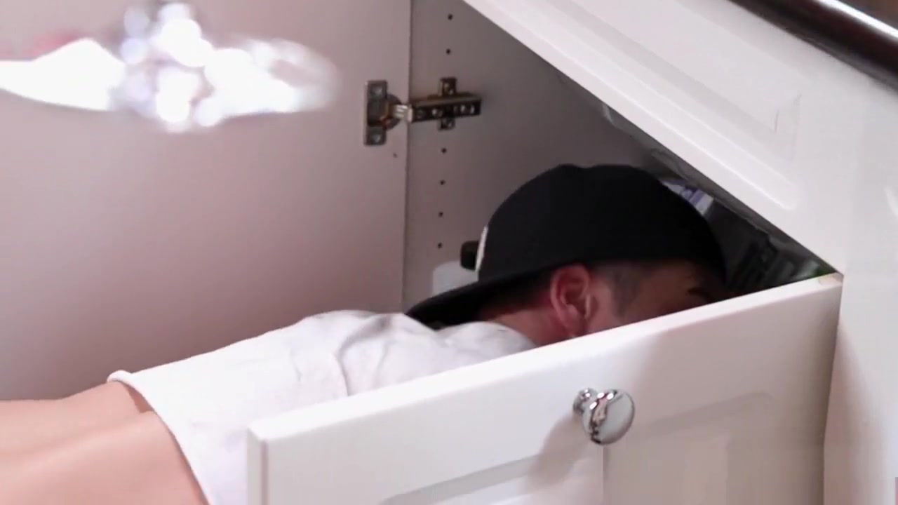 Busty transgender femdom drills plumbers ass